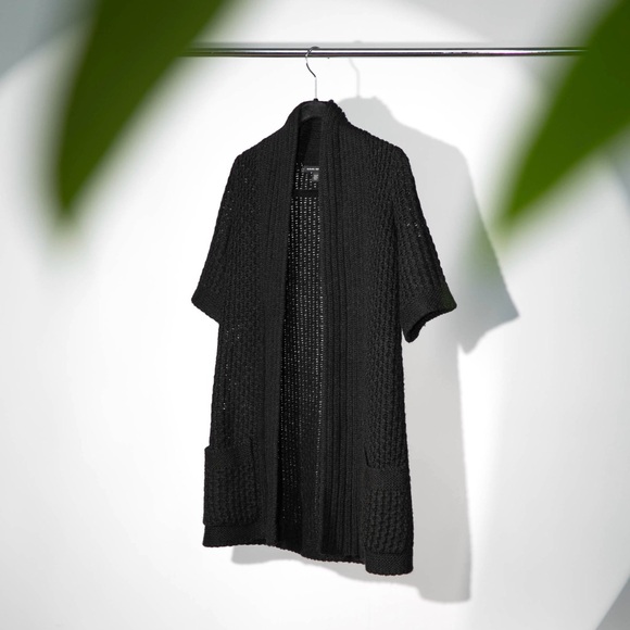 Banana Republic Black Open-Front Cardigan, Size XS - Never Worn - Picture 3 of 8